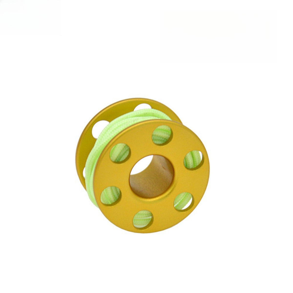 Aluminum Alloy Reel Pendant with Luminous Line Lightweight Mini Spool with Glow Rope Realistic Fishing Reel Pendant Rust-Resistant for Backpack
