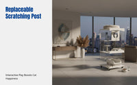 Acrylic Luxury Automatic Cat Litter Box, Sturdy Wood Cat Cabinet, Indoor Cat Villa, Cat Enclosure