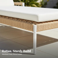 4 Pieces Weather-Resistant 4-Piece Rope Weave Seating Modern design aesthetic Outdoor Furniture sturdy Frame Patio Conversation Set Thick cushy paddings for Interior Designers, Garden lovers, Balcony, Sunroom, Backyard, Porch