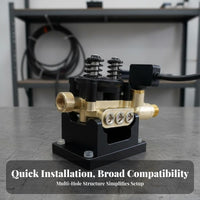 Universal Accessory 12 Plunger Pump Head Assembly Pressure Regulating Pump Head Machine Component for Car Owners, DIY Enthusiasts, Maintenance Professionals, Equipment Repair, Workshop, Garage
