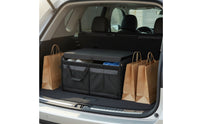 Car Trunk Organizer with Lid Rigid Car Trunk Organizer Foldable Storage Box Compact Collapsible Cargo Bin Non-Slip for Travelers
