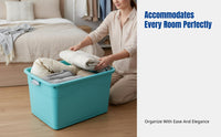 Thickened Large Storage Box Organizer Bin, Clothes, Quilt, Toy, Rolling Casters, Home, Multi-Color