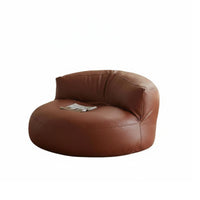 distinctive Half-Moon Design semi-circularShaped Single Sofa Modern aesthetic Oversized Round Chaise Deep Seat Lounge Chair Supportive Cushioning for comfortable seekers, Young Adults, Students, Living Room, Apartment, perusing corner, Home Office