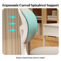 Adjustable Height Ergonomic Computer Chair Breathable spinerest Mesh spine pivot Chair effortless Rolling Casters Office Furniture Support for Students, Remote Workers, Adults, Dorm Room