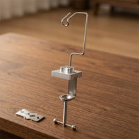 Painting Tool Rack Holder Adjustable Sprayer Stand with Clamp Metal for Model Builders, Hobby Painters, Desktop, Workstation