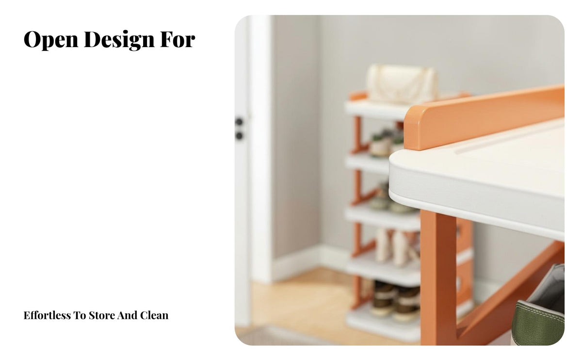 Space-Saving Multi-Layer Shoe Rack Easy to Assemble Narrow Shoe Shelf Good Load-Bearing Capacity Stable Structure for Students, Apartment Dwellers, Entryway, Dormitory, Dorm Room, Small Areas