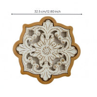 Floral Scroll Wall Decor Distressed Finish House Decoration Vintage Style for Home Decor