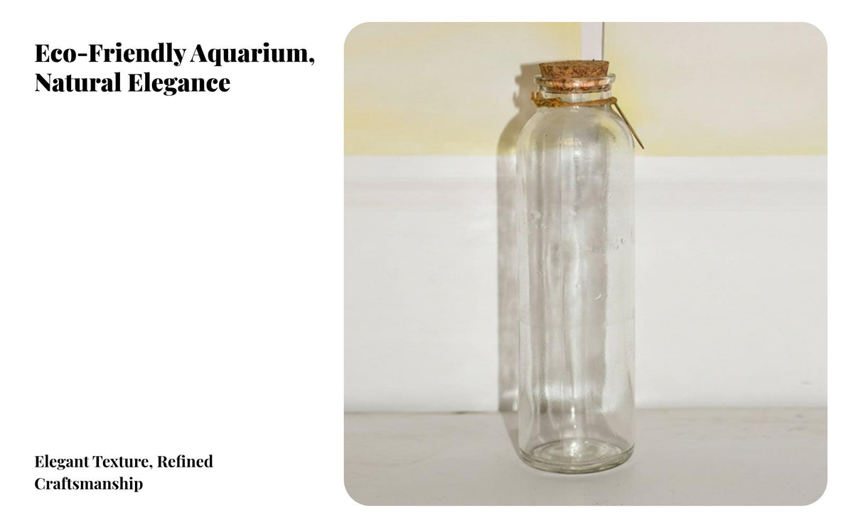 Creative Design Mini Aquatic Pet Aquarium Great Gift Idea DIY Micro-Landscape Bottle Minimalist Design for Plant Lovers, Living Room