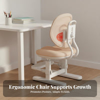 Height Adjustable children's Chair Support Adjustable Student Desk Chair Breathable Mesh Back for Students, Teens, Learning, Bedroom, Playroom