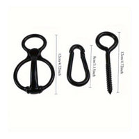 Metal Horse Tie Loop Compact Screw-in Tie Loop Easy to Install Hardware Safe for Stable Managers, Stalls, Barns, Paddocks