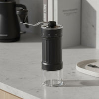 Manual Coffee Uniform Grind Consistency Hand Crank Coffee Mill Precision Grinding Portable Burr for Journeyers, Travel, Office, Outdoor