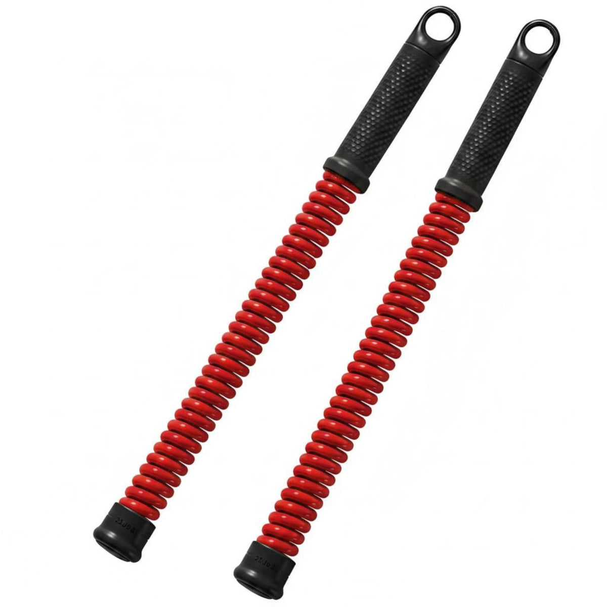 2 Pieces High Elasticity Cordless Battle Rope Calorie-Burning Burning Ropeless Battle Rope Portable Coil Resistance Bar Secure Grip for Aerobic Exercise