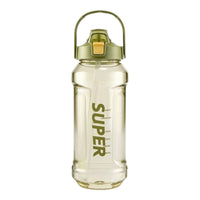 Sports Water Bottle with Straw Transparent Water Bottle with Straw Large-Capacity Leak-Resistant for Athletes, Fitness, Outdoor