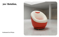 360-Degree Rotation Rotating Flower-Shaped Seat Cute Aesthetic Round frameless Armchair Plush Comfort Indoor Seating Multi-Functional for Children, Students, Apartment Dwellers, Bedroom, study corner, Playroom, Living Room