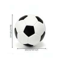 Sporty Soccer Ball Money Bank Decorative Soccer Piggy Bank Large Round for Children, Adults, Bedroom, Desk, Shelf