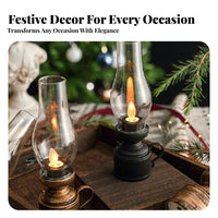 Flameless oil lantern Battery Operated Retro Night Light for gatherings Planners