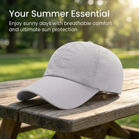Lightweight Breathable Baseball Cap for Women, Quick Drying Unisex Peaked Hat for Outdoor Activities, Adjustable Visor for Sports Training