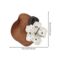 Decorative Wall Clock Vintage Influenced Flower Shaped Wall Clock Unique Design Timepiece for Entryway