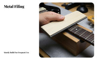 Professional Grade Fret Leveling File Wooden Handle Fretboard Sanding Block Improves Playability for Musicians, Workshop, Music Studio, Home