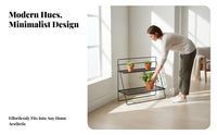 3-Tier Flower Pot Holder Tiered Design Plant Stand Easy Assembly for Gift Givers