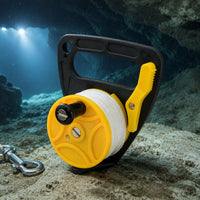 Diving Hand Reel Unified Handle Scuba Reel Yellow Spool Underwater Equipment for Boat Use
