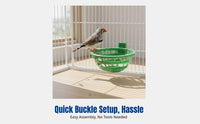 Circular Bird Shelter for Parrot, Finch, Ventilated, Easy to Clean, Small Animals