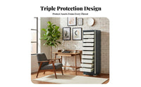 Anti Cabinet Sturdy Steel Construction Information Security Cabinet Dust Resistant Media Storage Locker for Businesses, Archive, Server Room