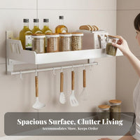 Space-Saving No-Drill Floating shelf Multi-Purpose Floating shelf Multipurpose Household Storage Minimalist Design for Homeowners, Decor hobbyists, Students, Bedroom, Living Room, Entryway, Kitchen