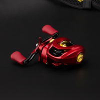 Low-Profile Baitcasting Reel Ultra-Light Low-Profile Casting Reel Baitcaster Metal Alloy Lightweight for Anglers