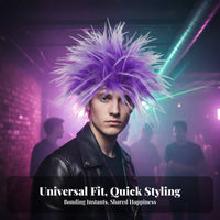 Mohawk Look Cockscomb Headpiece Colorful Design Themed Synthetic Headpiece Pre-Lookd Costume Accessory Easy to Wear for Performers, Cosplayers, Stage Performances, Cosplay Events, Halloween, Festivals