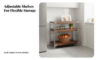 Space Saving Multi-Layer Freestanding Rack Sturdy Construction Multi-Purpose Shelving Unit Easy Assembly Freestanding Storage Rack Minimalist Aesthetic for Kitchen, Living Room, Balcony, Home Office