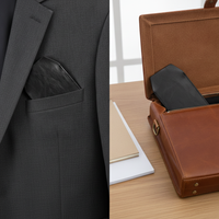 PU Leather Pen Pouch Business Style Multi-Pen Holder for Pens and Stationery