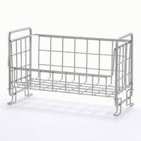 Countertop Storage Rack with Z-Shaped Feet Freestanding Organizer Sturdy Baskets for Washroom Counter