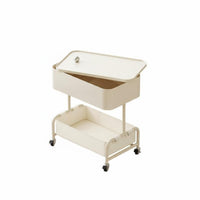 Trolley Organizer 3-tier Swivel Top Easy Mobility for Bedroom