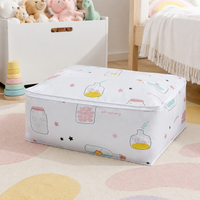 Cubic PEVA Clothes Storage Bags Zipper Garment Storage, Large Capacity Under Bed Storage for Bedding, Clothing
