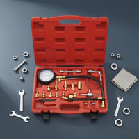 Petrol Pressure Test Kit Molded Storage Case Petrol Pressure Tester Metal Adapters
