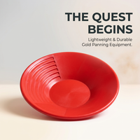 Gold Washing Pan for Prospecting, Manual Gold Washing Tool for Rivers, Lightweight Gold Prospecting Pan for Outdoors Exploration