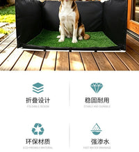 Portable Folding Dog Toilet with Artificial Grass for Outdoor Use