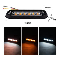 Awning Porch Light Fixture Three-Color Dimming RV Awning Light 12V Waterproof for Campers