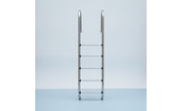 Pool Ladder with Handrails Rust Resistant Pool Ladder with Handrail Rustproof for Backyard Pools
