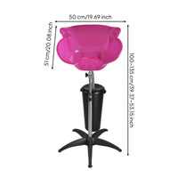 Portable Shampoo Basin Lightweight Standing Shampoo Basin Drain Hoses Portable Hair Washing Sink for Hairdressers, Stylists, Barbershop