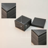 Watch Box with Cushion Square Individual Watch Case Compact for Collectors, Journeyers, Gift Packaging, Travel, Retail Display