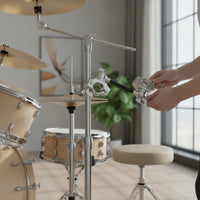 Secure Drum Rack Connector Clamp Modular Tube Clamp with Connecting Rod Sturdy Hardware Stable for Drummers