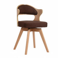 Upholstered rotate Chair with Curved spine Nordic design Vanity Stool for Students