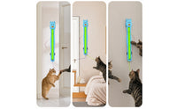 Space-Saving Wall Cat Toy Swatting Cat Toy with Cords Soft Toys Elastic for Kittens, Walls, Doors