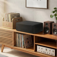 Audio Player Dust Cover Foldable Turntable Dust Cover Acrylic Protector Lightweight Sturdy for Vinyl Collectors