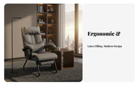 Ergonomic Design Sled Base Armchair Fixed curved-Shaped Frame Office Furniture Thickly Padded managerial Seat High spine assistance for managerials, Students, Big and Tall People, Study Room, Reception Area