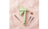 Pet Grooming Comb with Rotating Head Deshedding Self-Cleaning Brush Slicker Brush with Release Button Handheld Detangling
