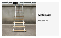 Fire Evacuation Ladder High Load-Bearing Rope Evacuation Ladder Non-Slip Rungs Equipment for Apartment Dwellers, Homeowners