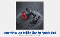 Bike Warning Light With Smart Brake Sensing, Waterproof, Type-C Charging, For Street & Trail Bikes, Night Use
